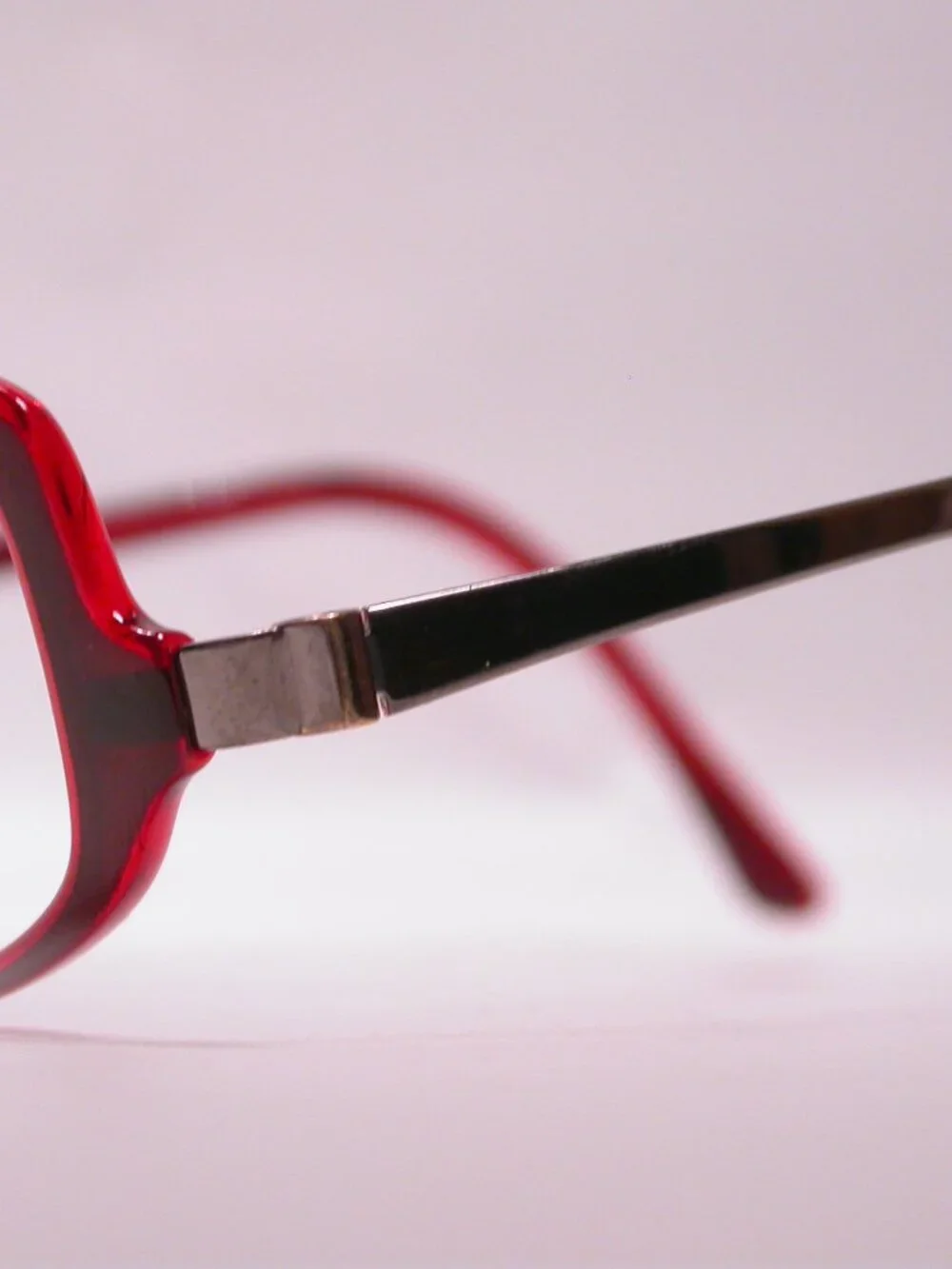 Silhouette Titan Flat Red Clear Light Weight Eyeglasses Made in Austria